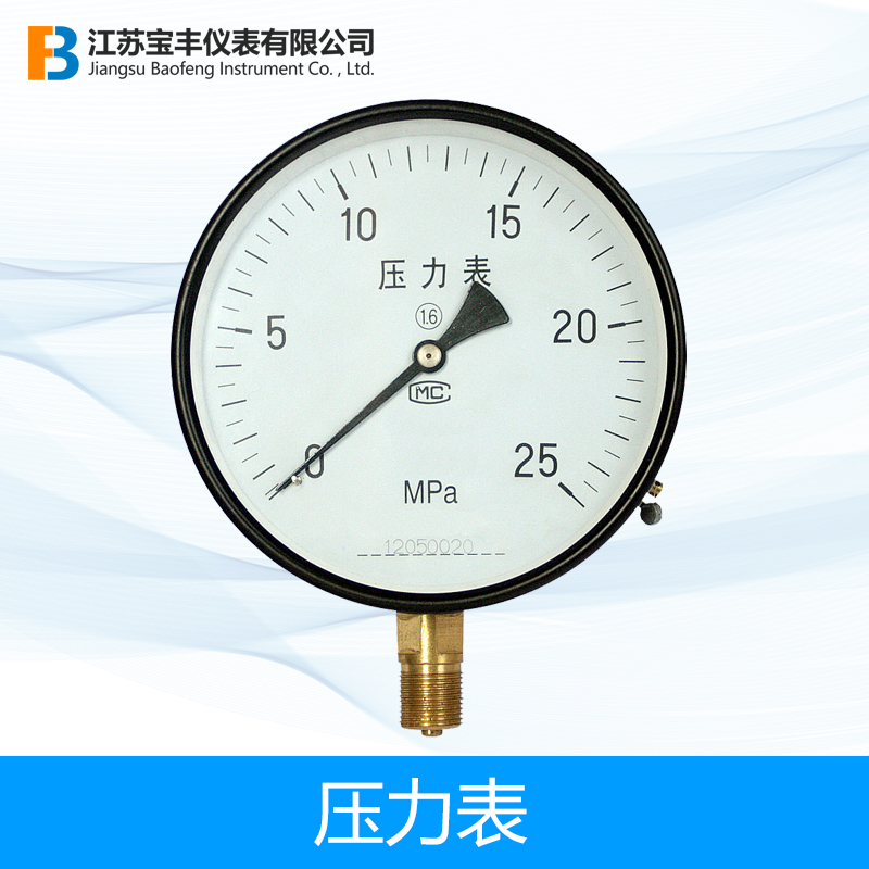 Y系列壓力表儀器測量配套壓力表